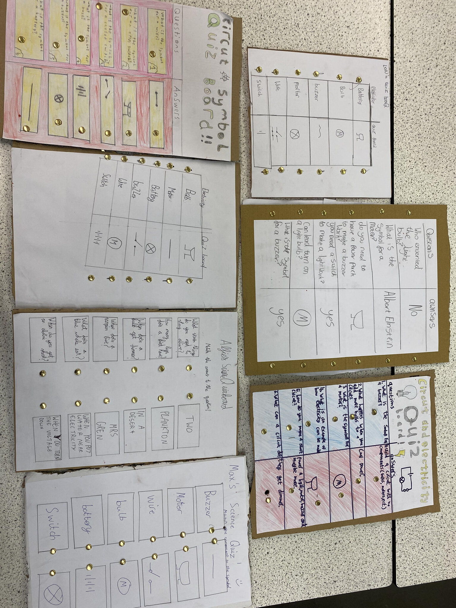 Image of Building Quiz Boards in Year 6