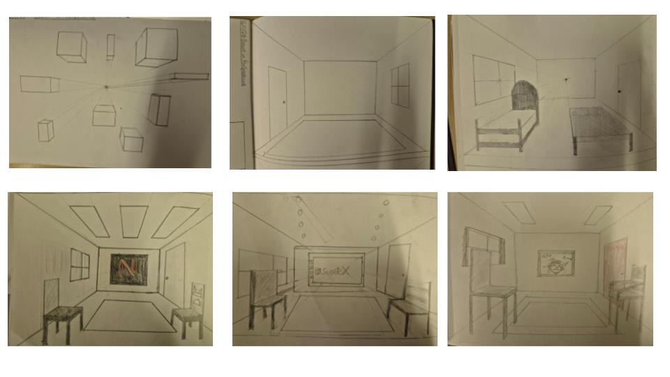 Image of One and two point Perspective Drawing