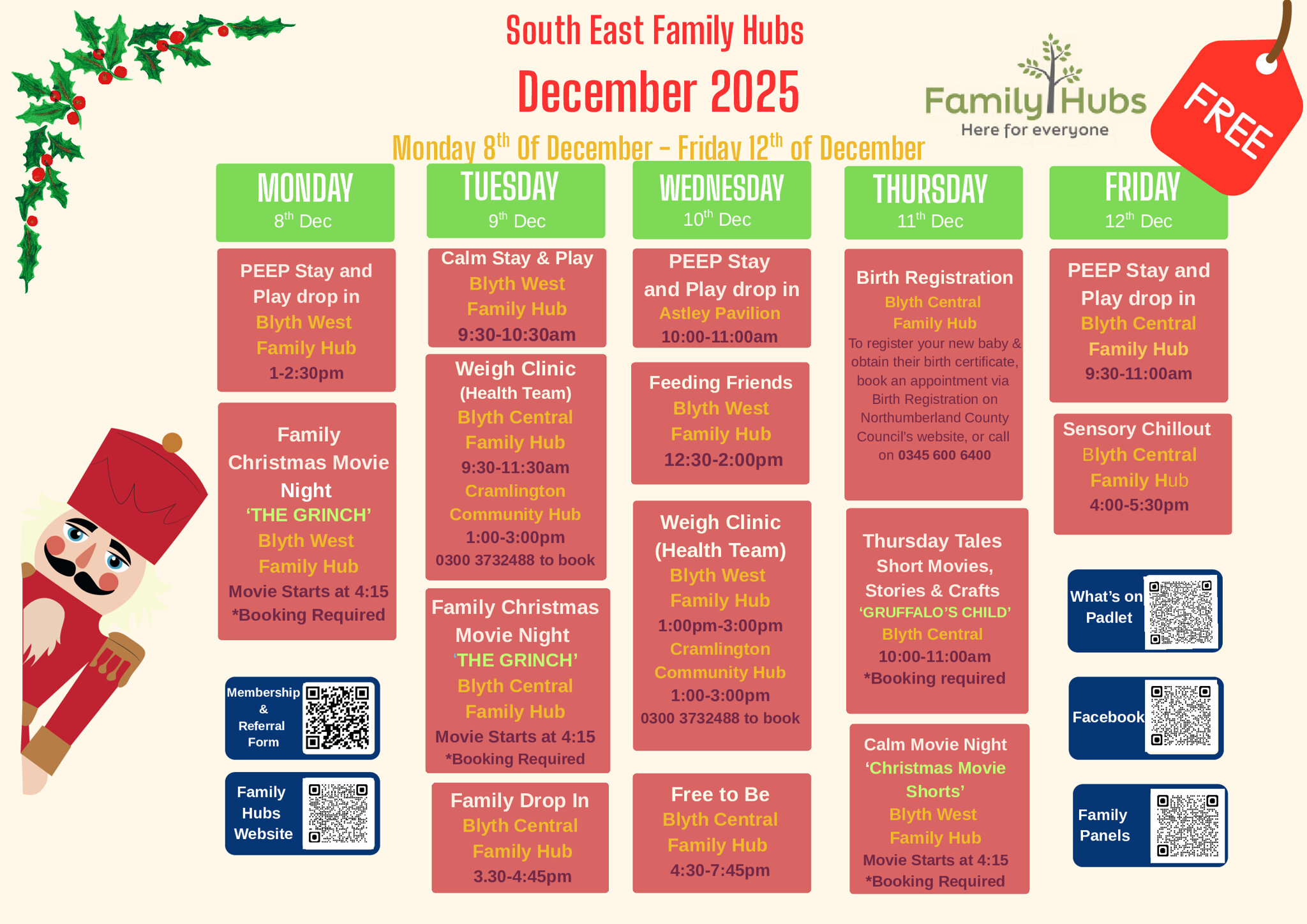 Image of South East Family Hubs - What's On mid December