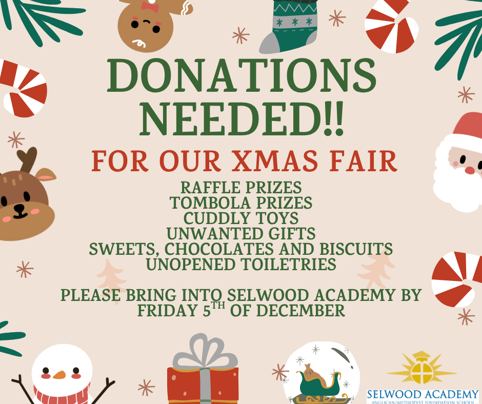 Image of Christmas Fair- Donations Needed