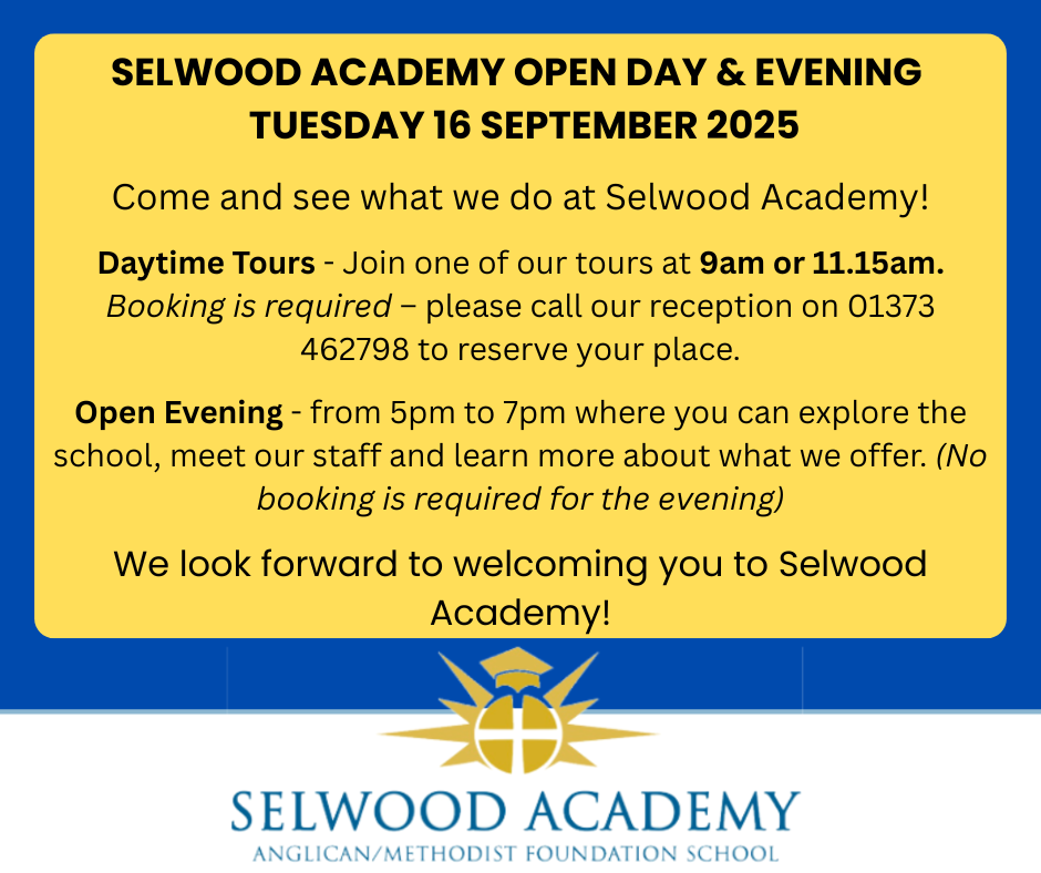Image of Open Day & Evening - Tuesday 16th September 