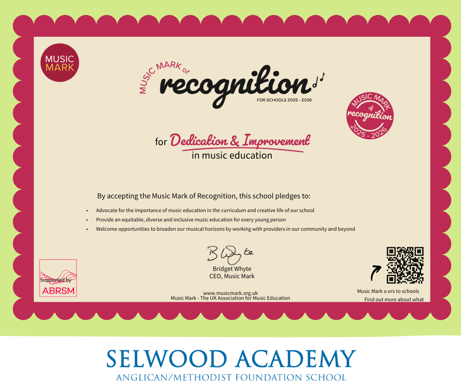 Image of Music Mark of Recognition Award 2025/2026