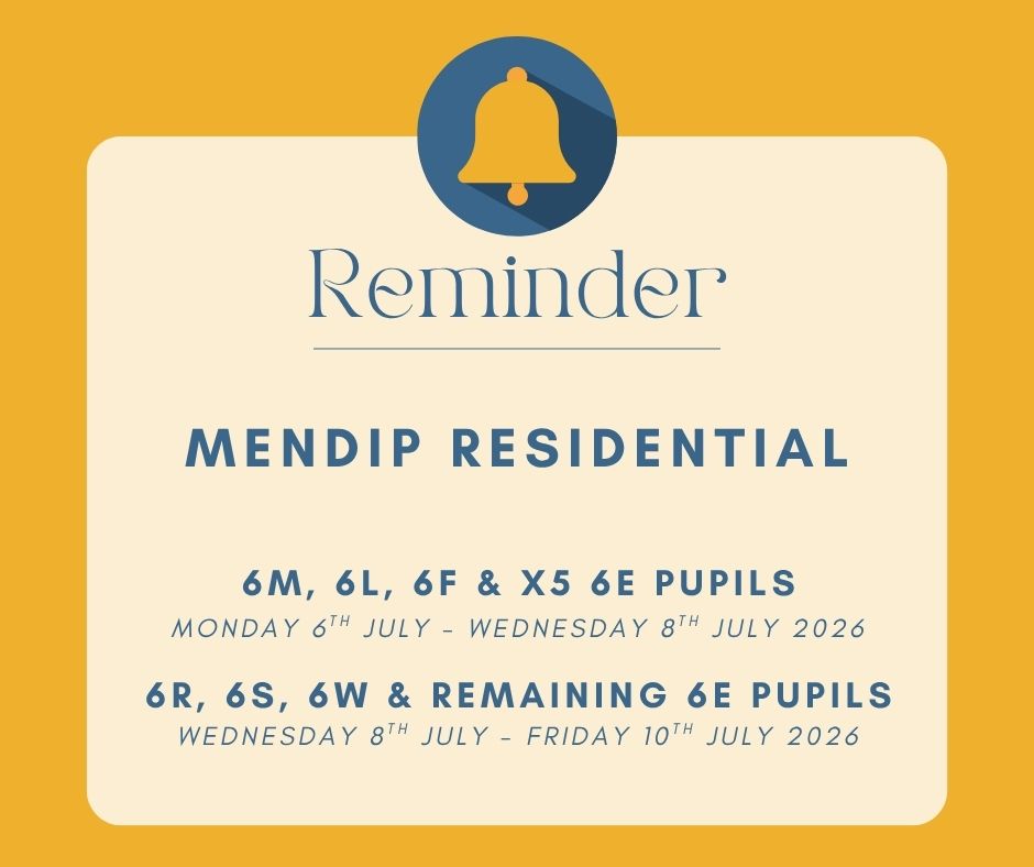Image of Year 6 Mendip Adventure Camp. Final Reminder