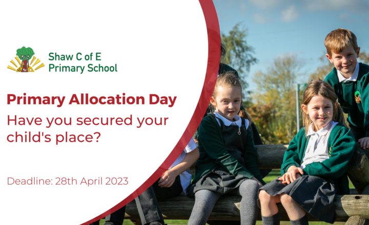 Image of National Offer Day 2023, Joining Shaw Primary School