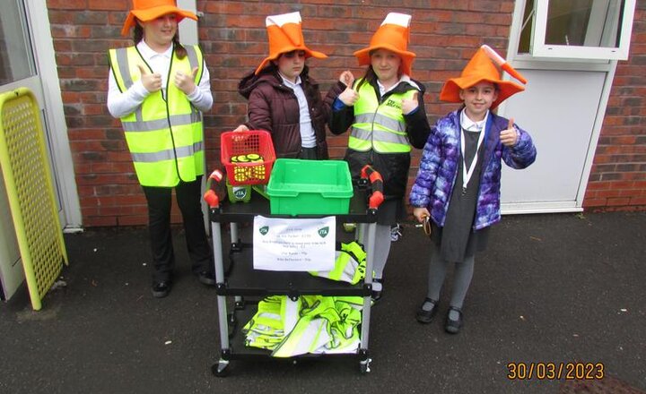 Image of Well done to the JTAs who ran their ever popular JTA Shop - lots of maths going on in the playground