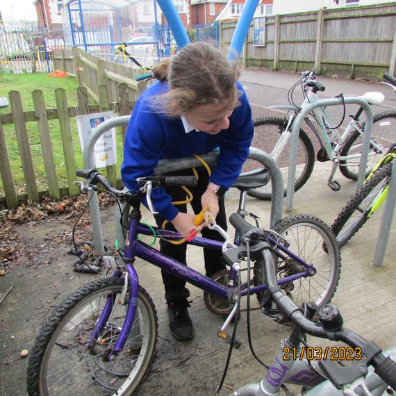 Image of The JTAs are attaching the Golden Lock daily. Bring in your bike or scooter to be in with a chance to win a prize.