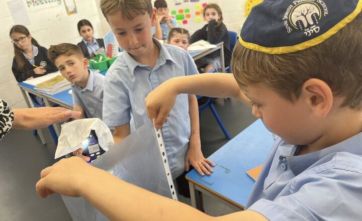 Image of Year 3 Light Experiment - is is opaque, translucent or transparent?