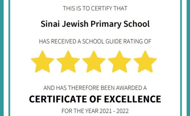 Image of 5-Star Certificate of Excellence Award
