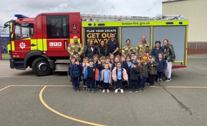 Image of Nursery get a visit from London Fire Brigade