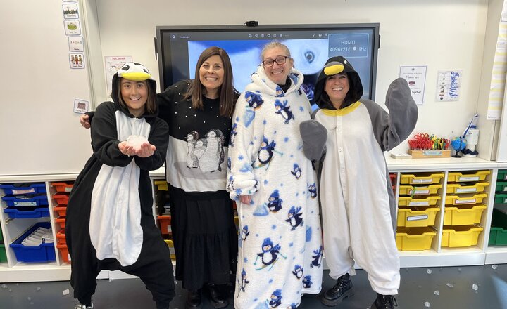 Image of Something fishy in Year 1 - penguins sneak in to visit 