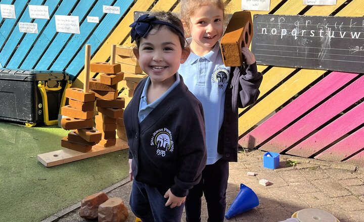 Image of Busy Nursery children happy at play