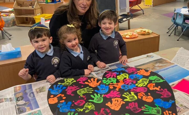 Image of Kindness Heart display in Nursery 