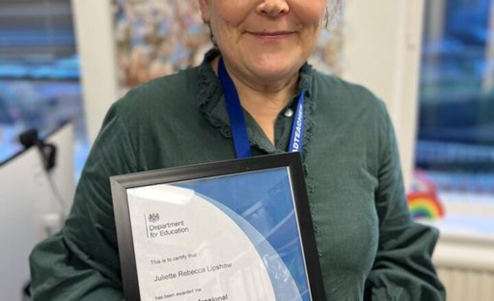 Image of Congratulations to Mrs Lipshaw on her latest qualification 