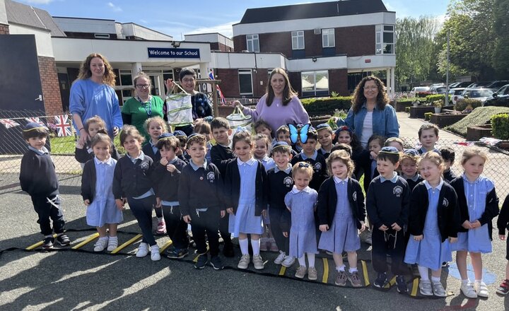 Image of Nursery release their butterflies 
