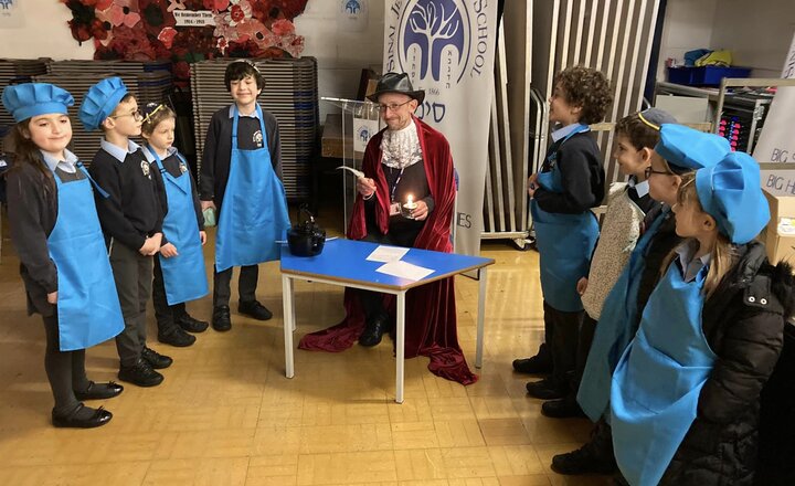 Image of Fire! Fire! School Hall transforms into Pudding Lane Bakery, 1666