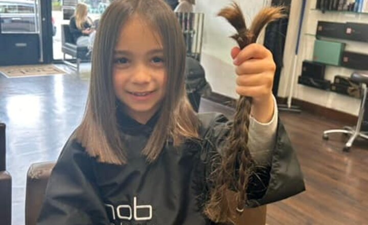 Image of Hair cutting for charity - well done! 