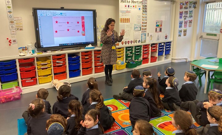 Image of Maths Meeting with Year 1