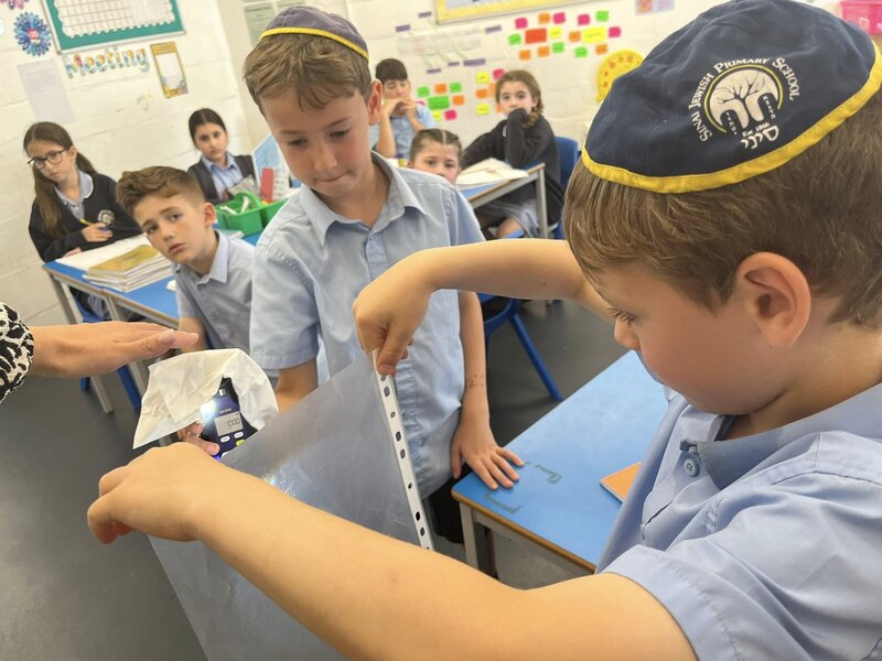 Image of Year 3 Light Experiment - is is opaque, translucent or transparent?