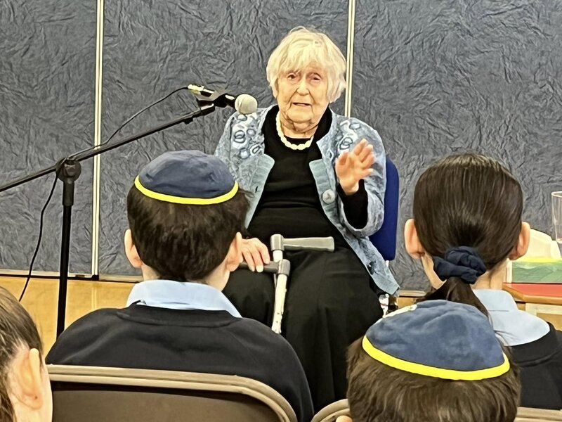 Image of Holocaust speaker tells her story to year 6