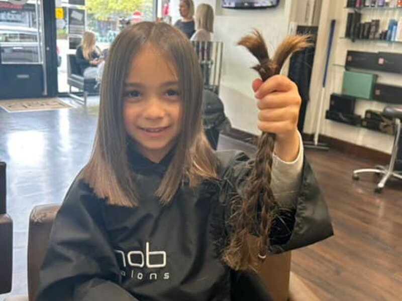 Image of Hair cutting for charity - well done! 