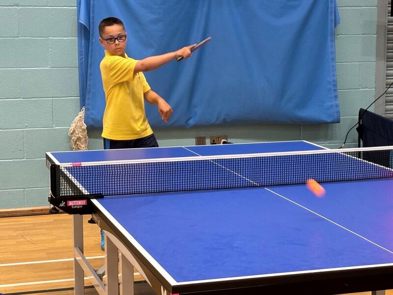 Image of Smashing time at table tennis finals