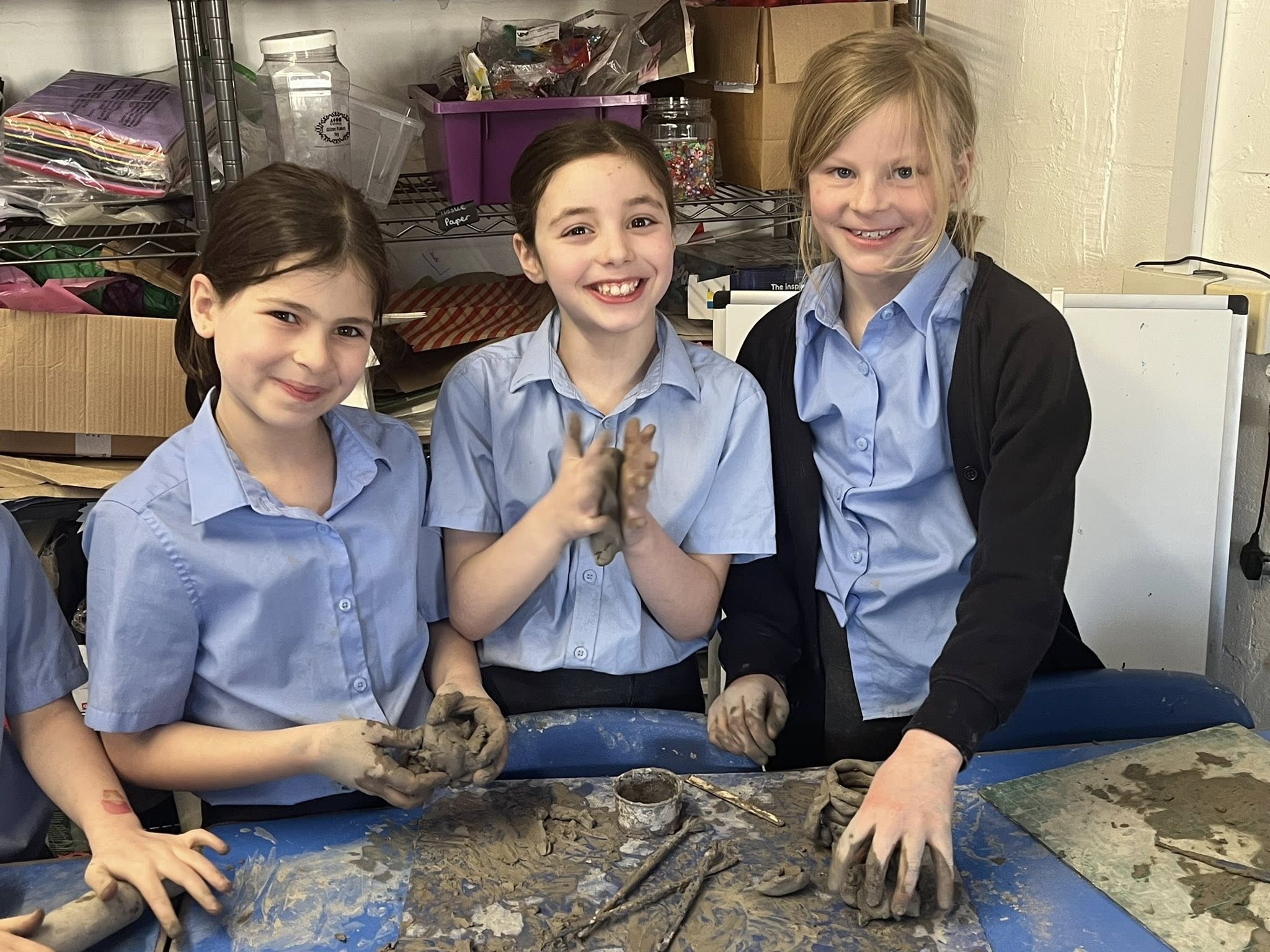 Image of Clay pot making in our Art Room 