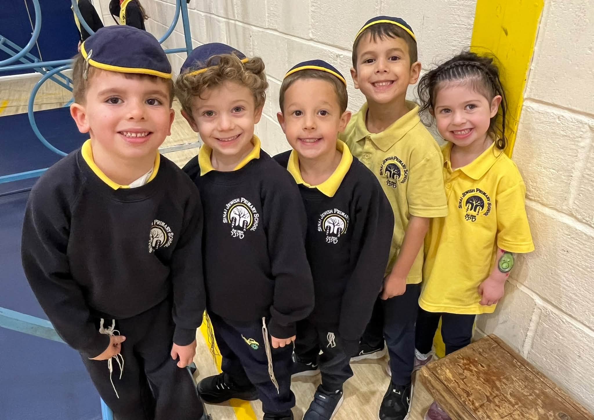 Image of Reception make the most of the Gym in their PE lesson
