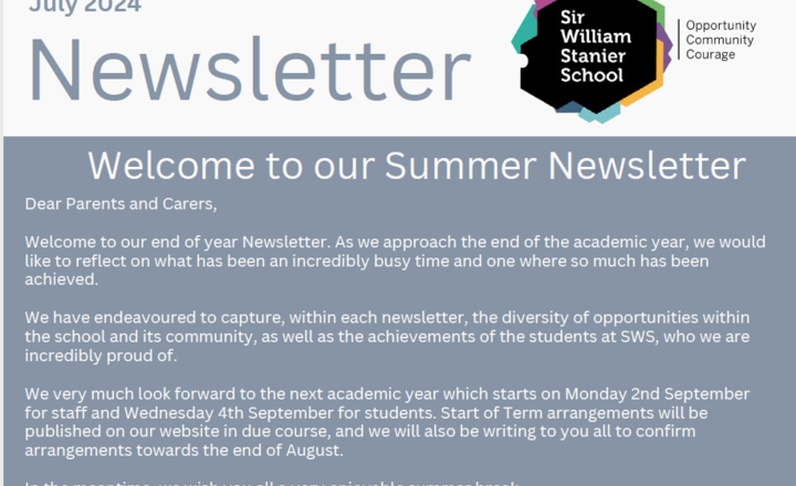 Image of July Newsletter 2024