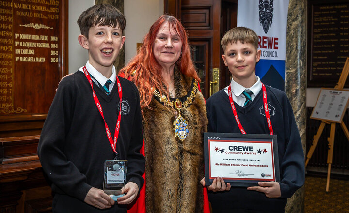 Image of Crewe Town Council Young Achievers Award