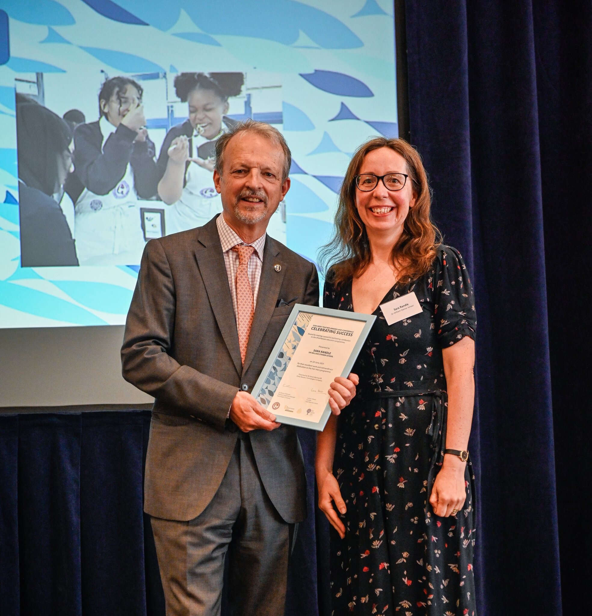 Image of Mrs Randle Wins Teacher Award at London Ceremony
