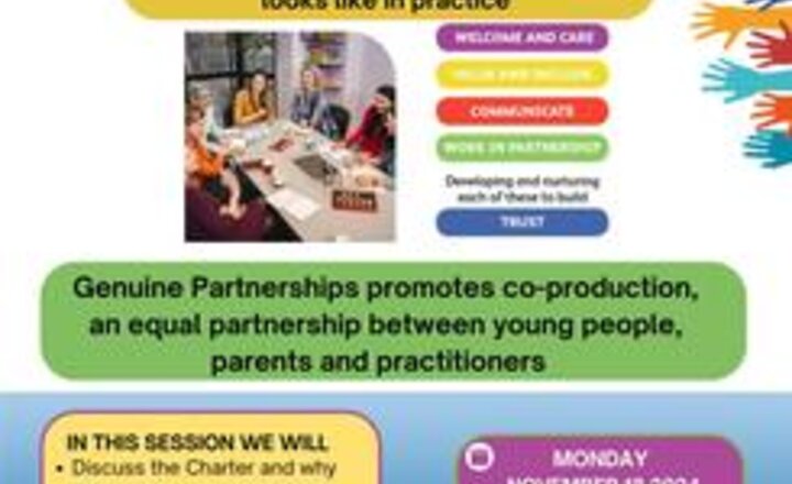 Image of Genuine Partnerships - event for parents