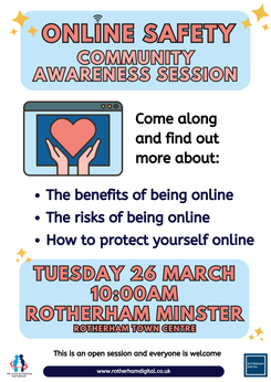Image of Online Safety Community Session @ Rotherham Minster