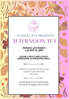 Image of PTA Afternoon Tea