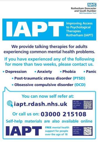 Image of Parent Mental Health Day - Rotherham IAPT