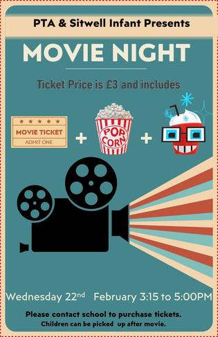 Image of PTA Movie Night - 22nd February 2023