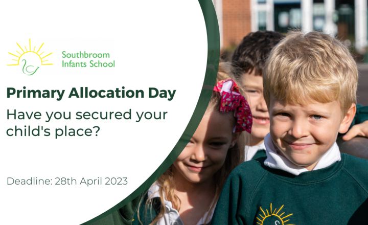 Image of National Offer Day 2023, Joining Southbroom Infants’ School