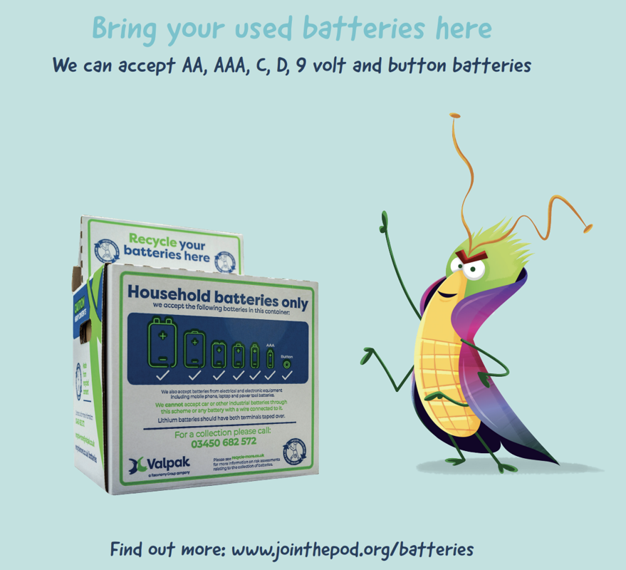 Image of Bring your Used Batteries to us!