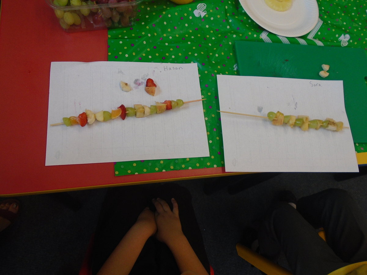 Year 1 Making Fruit Kebabs Spring Hill Community Primary School