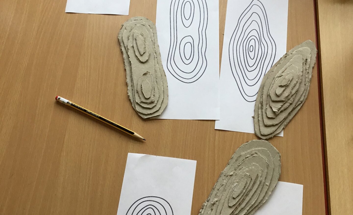 Image of Map contour lines