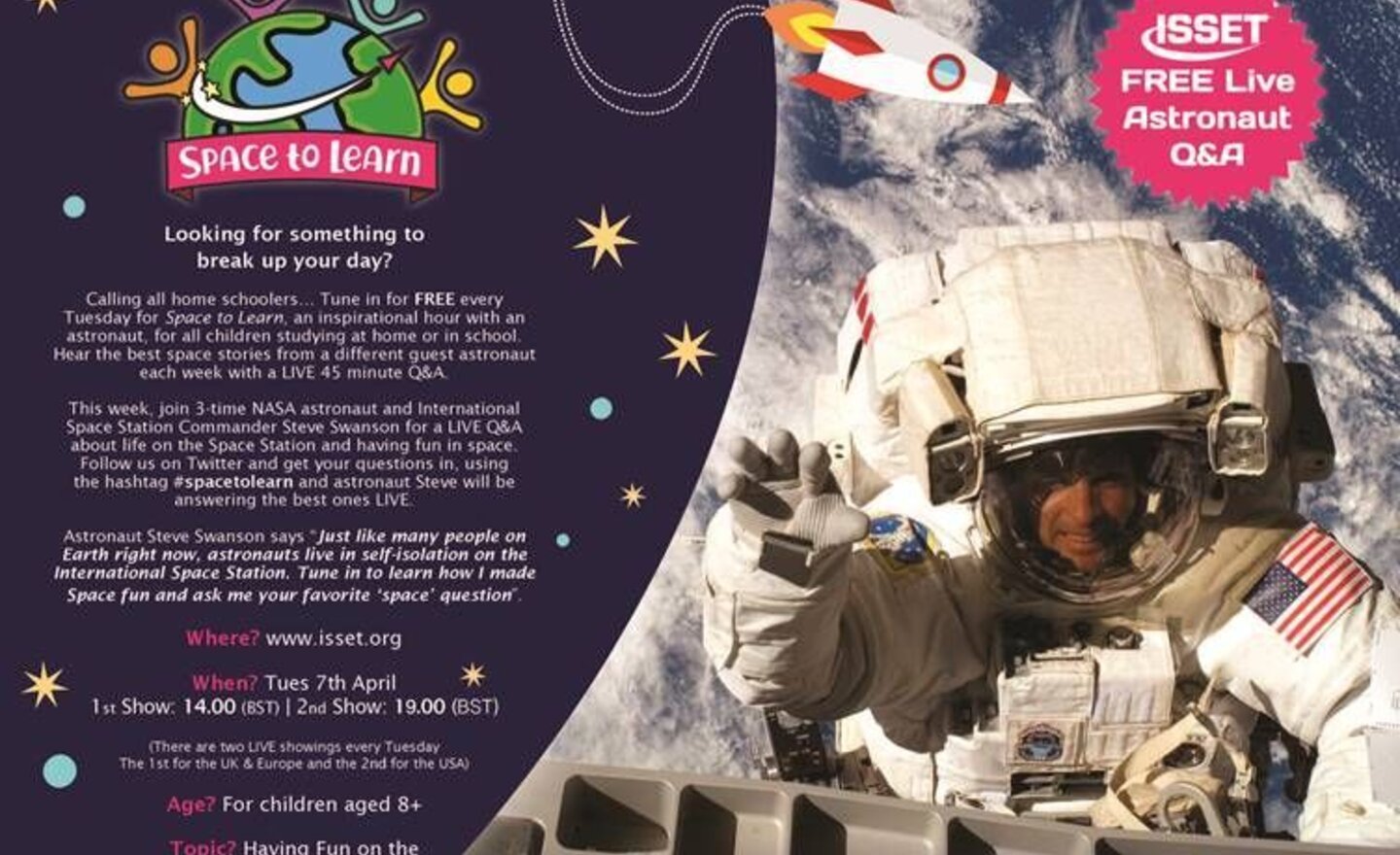 Image of Live astronaut event.