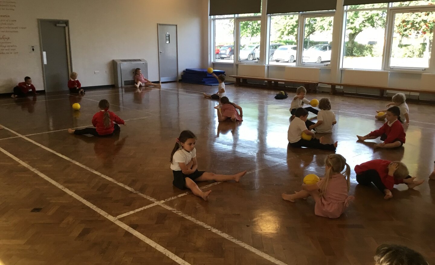 Image of P.E in the Big Hall