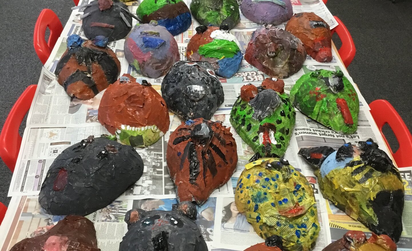 Image of Maya Death Masks