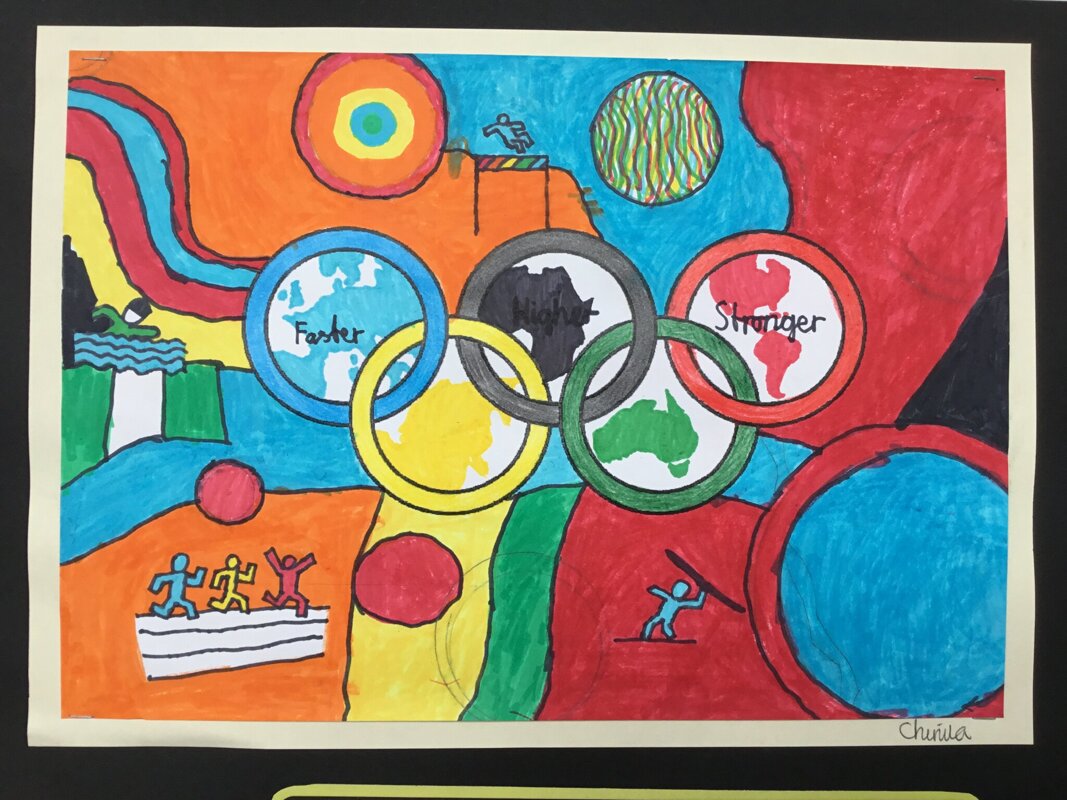 Drawings To Paint & Colour of Olympics