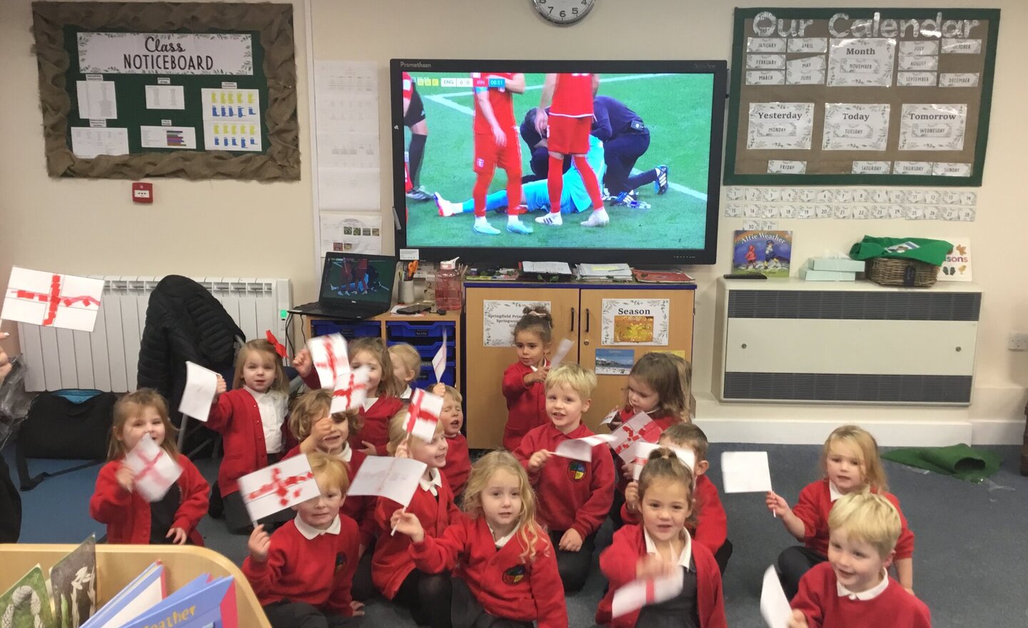Image of Nursery- England World Cup activities