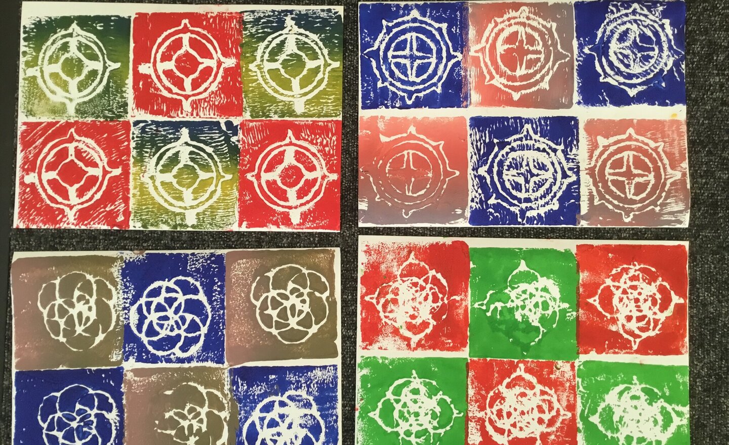 Image of Y5/6 Press print compass designs