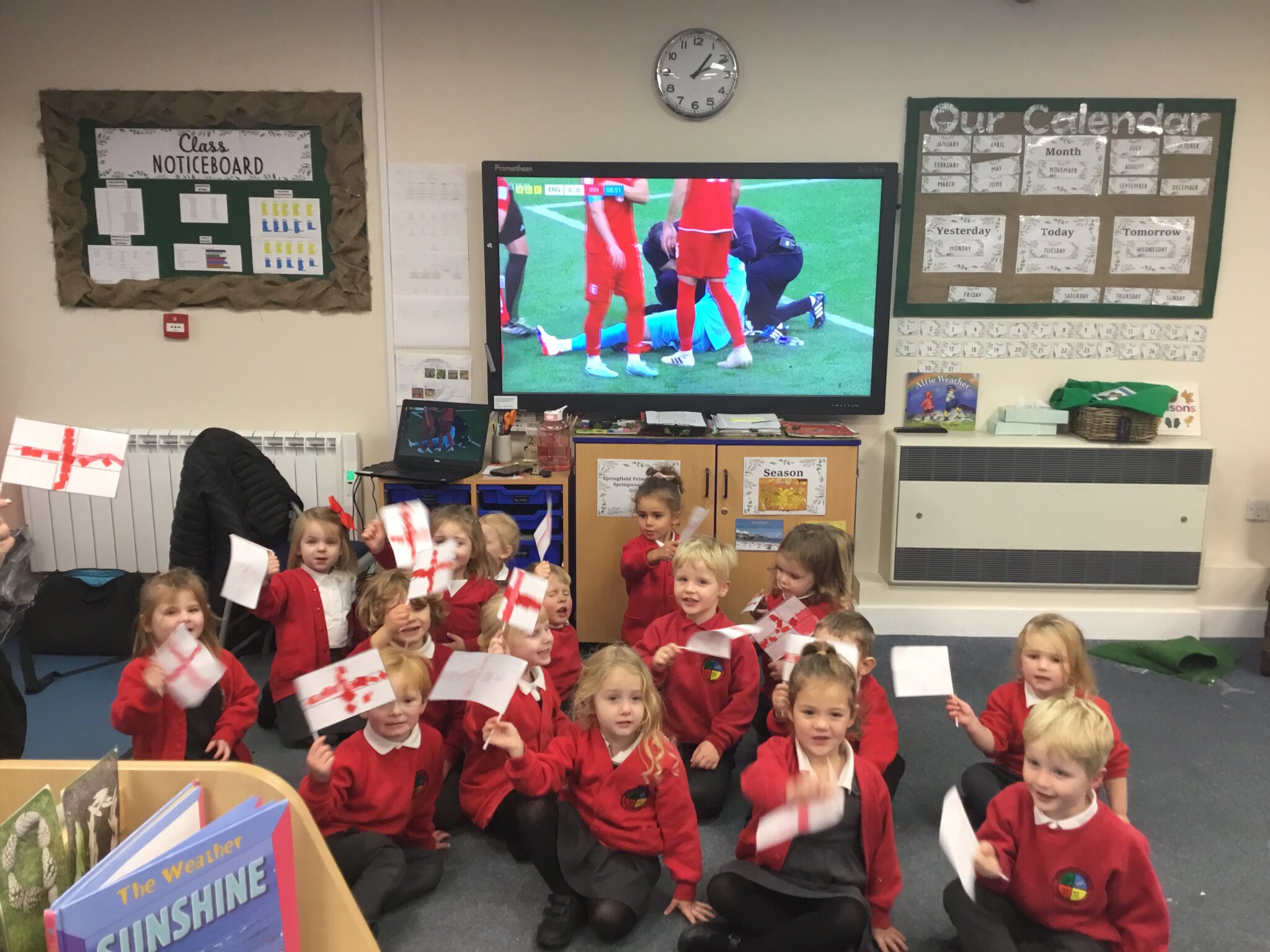 Image of Nursery- England World Cup activities