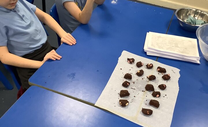 Image of Our finished product. The children really enjoyed baking their biscuits.