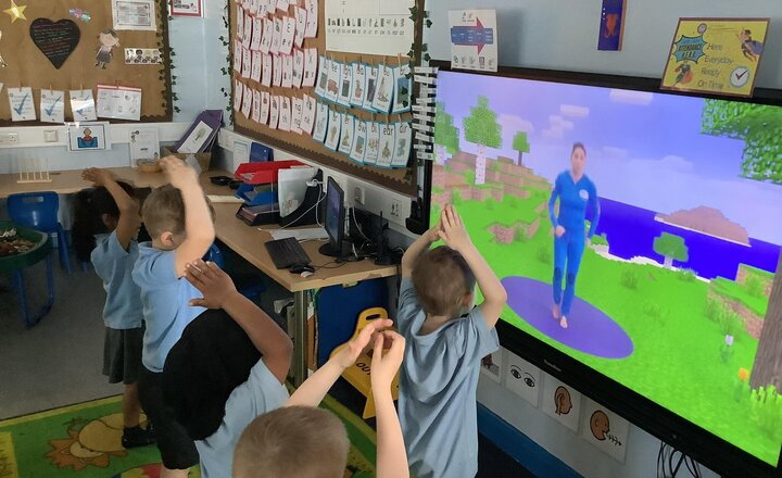 Image of We enjoyed yoga today.
