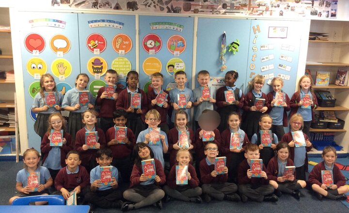 Image of We have finished our first class novel this week! We have really enjoyed reading An Alien in the jam factory and we are ready to start our next one.