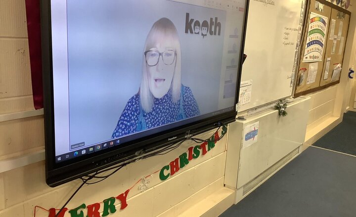 Image of This morning we have joined Kooth’s well-being support webinar with other primary schools on Blackburn. We have been given lots of useful strategies to help up with our mental well-being.